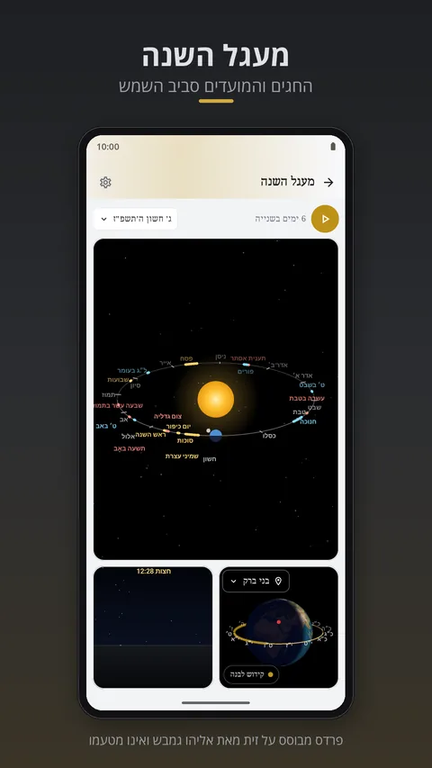 מעגל השנה: החגים והמועדים סביב השמש